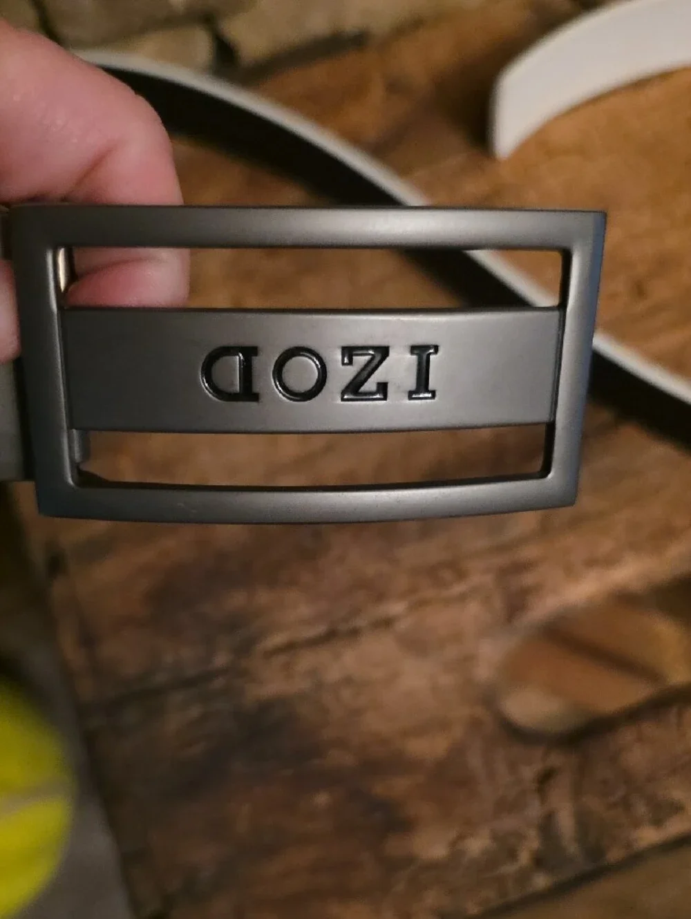 Izod Reversible Black and White Belt with Matte Buckle